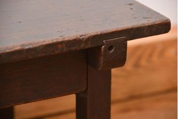 アンティーク家具　和製アンティーク 小さな引き出し付きテーブル(机)