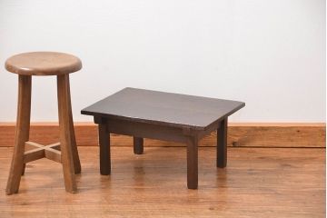 アンティーク家具　和製アンティーク 小さな引き出し付きテーブル(机)