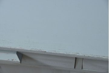 アンティーク家具　アンティークペイント　かわいいカップボード(食器棚、収納棚)