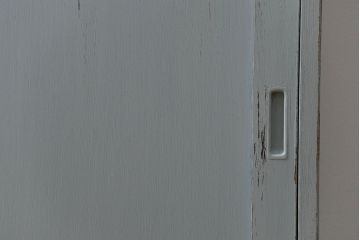 アンティーク家具　アンティークペイント　かわいいカップボード(食器棚、収納棚)