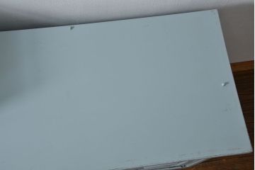 アンティーク家具　アンティークペイント　かわいいカップボード(食器棚、収納棚)