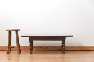 アンティーク家具　アンティーク シンプルな引き出し付き文机(テーブル、デスク、在宅ワーク、在宅用、作業台)