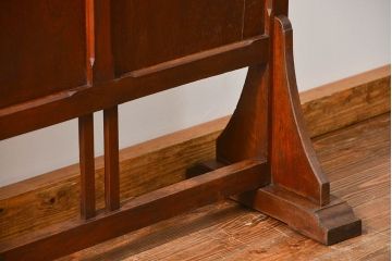 アンティーク レトロなデザインのフック付き衝立(パーテーション、帽子掛け、コートハンガー)　