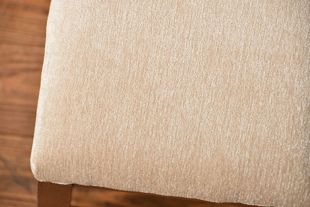 アンティーク家具　アンティーク 古いナラ材の角スツール(イス、椅子)