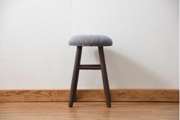 アンティーク家具　アンティーク 古い栗材のかわいい丸スツール(椅子、イス)　