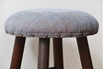 アンティーク家具　アンティーク 古い栗材のかわいい丸スツール(椅子、イス)　