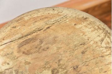 アンティーク家具　アンティーク 使い込まれたペイントスツール(2)(丸椅子、イス)