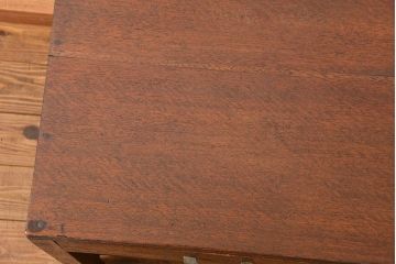 アンティーク家具　アンティーク 小振りな引き出し付きサイドテーブル(机)　