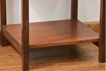 アンティーク家具　アンティーク 小振りな引き出し付きサイドテーブル(机)　