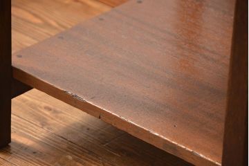 アンティーク家具　アンティーク 小振りな引き出し付きサイドテーブル(机)　