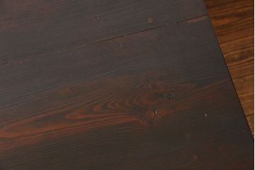 レトロ家具　昭和レトロ 味のある古い平机(テーブル、デスク、在宅ワーク、在宅用、作業台)　