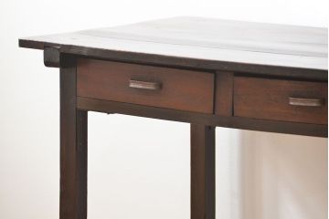 レトロ家具　昭和レトロ 味のある古い平机(テーブル、デスク、在宅ワーク、在宅用、作業台)　