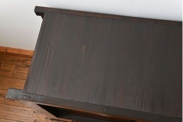 アンティーク家具　アンティーク 重厚な四尺水屋箪笥サイドボード(1)(食器棚、収納棚)