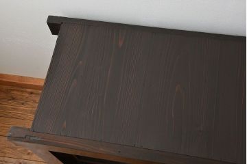 アンティーク家具　和製アンティーク 重厚な四尺水屋箪笥サイドボード(2)(食器棚、収納棚)