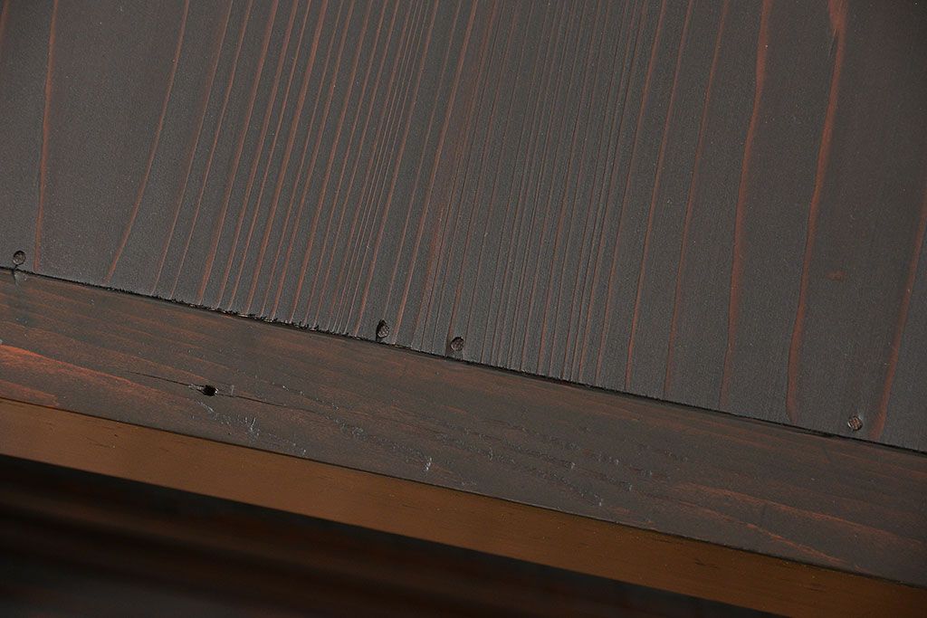 アンティーク家具　和製アンティーク 重厚な四尺水屋箪笥サイドボード(2)(食器棚、収納棚)