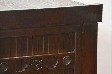 アンティーク家具　和製アンティーク 重厚な四尺水屋箪笥サイドボード(2)(食器棚、収納棚)