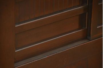 アンティーク家具　和製アンティーク 重厚な四尺水屋箪笥サイドボード(2)(食器棚、収納棚)