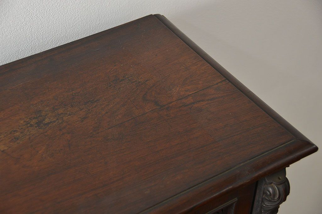 アンティーク雑貨　ジャンク品　かわいいデザインのアンティークオルガン