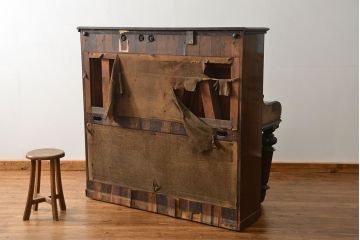 アンティーク雑貨　ジャンク品　かわいいデザインのアンティークオルガン