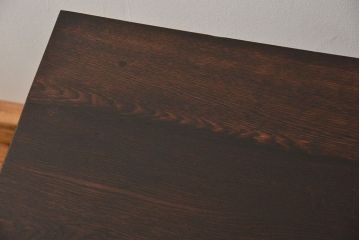 アンティーク家具　アンティーク 古いタモ材の引き出し付き平机(テーブル、デスク、在宅ワーク、在宅用)