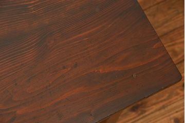 レトロ家具　昭和レトロ 古い木のアンティーク平机(テーブル、デスク、在宅ワーク、在宅用)