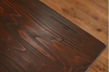 レトロ家具　昭和レトロ 古い木のアンティーク平机(テーブル、デスク、在宅ワーク、在宅用)