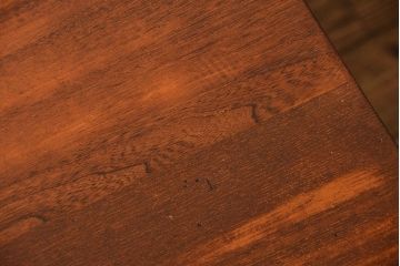 レトロ家具　昭和レトロ 古い木のアンティーク片袖机(テーブル、デスク、在宅ワーク、在宅用)