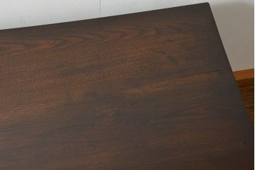 アンティーク家具　アンティーク 古いナラ材の重厚な片袖机(テーブル、デスク、在宅ワーク、在宅用、作業台)