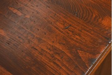 レトロ家具　アンティーク レトロなデザインの両袖机(テーブル、デスク、在宅ワーク、在宅用、作業台)