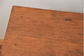 レトロ家具　昭和レトロ シンプルでレトロな平机(テーブル、デスク、在宅ワーク、在宅用)