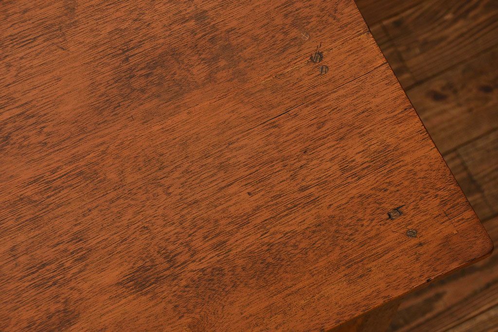 レトロ家具　昭和レトロ シンプルでレトロな平机(テーブル、デスク、在宅ワーク、在宅用)