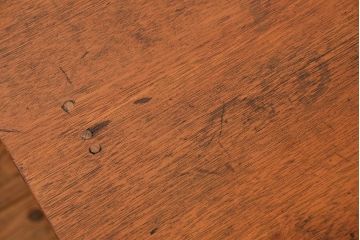 レトロ家具　昭和レトロ シンプルでレトロな平机(テーブル、デスク、在宅ワーク、在宅用)