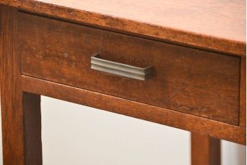 レトロ家具　昭和レトロ シンプルでレトロな平机(テーブル、デスク、在宅ワーク、在宅用)