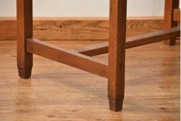 レトロ家具　昭和レトロ シンプルでレトロな平机(テーブル、デスク、在宅ワーク、在宅用)