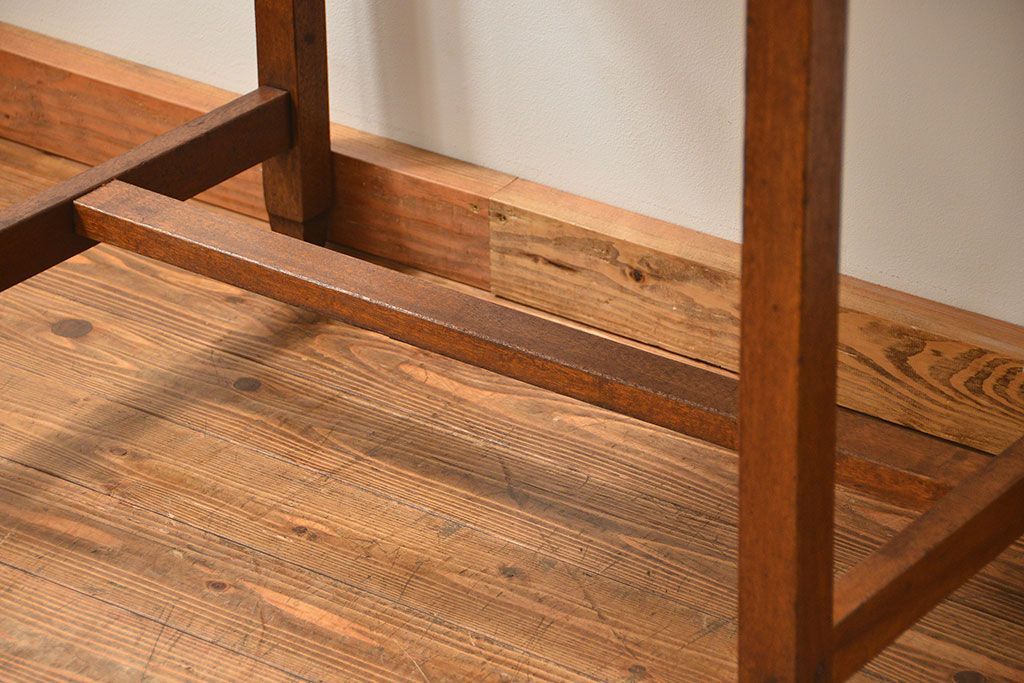 レトロ家具　昭和レトロ シンプルでレトロな平机(テーブル、デスク、在宅ワーク、在宅用)