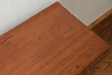 レトロ家具　アンティーク レトロな横長カウンターテーブル(机、作業台)