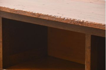 レトロ家具　アンティーク レトロな横長カウンターテーブル(机、作業台)