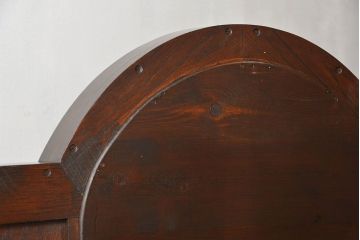 アンティーク家具　イギリスアンティーク 　オーク材の美しいミラーチェスト(サイドボード、ドレッシングチェスト)