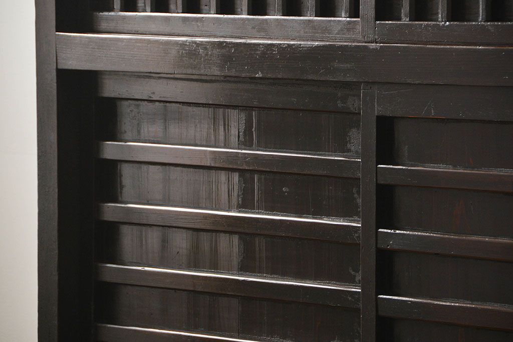 アンティーク家具　古民具・骨董 古作造り　味わい深い時代棚(水屋箪笥、収納棚、時代箪笥)