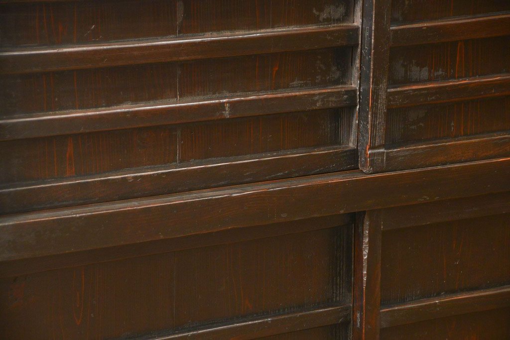 アンティーク家具　古民具・骨董 古作造り　味わい深い時代棚(水屋箪笥、収納棚、時代箪笥)