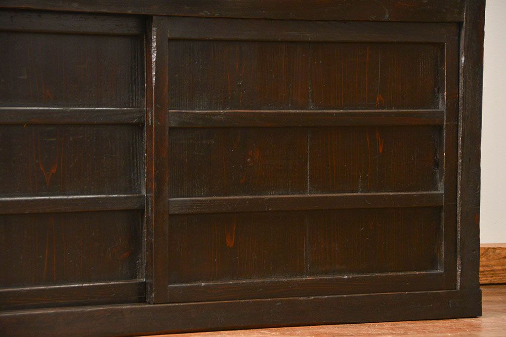 アンティーク家具　古民具・骨董 古作造り　味わい深い時代棚(水屋箪笥、収納棚、時代箪笥)