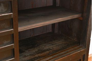 アンティーク家具　古民具・骨董 古作造り　味わい深い時代棚(水屋箪笥、収納棚、時代箪笥)