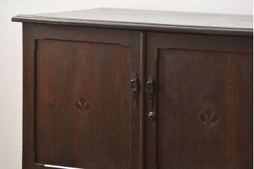 アンティーク家具　アンティーク 象嵌入りの上質な二段重ね衣装盆付きチェスト(箪笥、タンス、たんす)