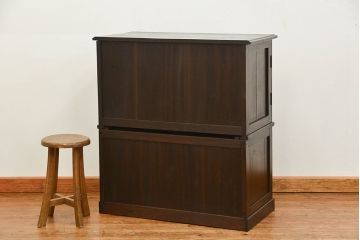 アンティーク家具　アンティーク 象嵌入りの上質な二段重ね衣装盆付きチェスト(箪笥、タンス、たんす)