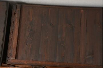 アンティーク家具　アンティーク 象嵌入りの上質な二段重ね衣装盆付きチェスト(箪笥、タンス、たんす)