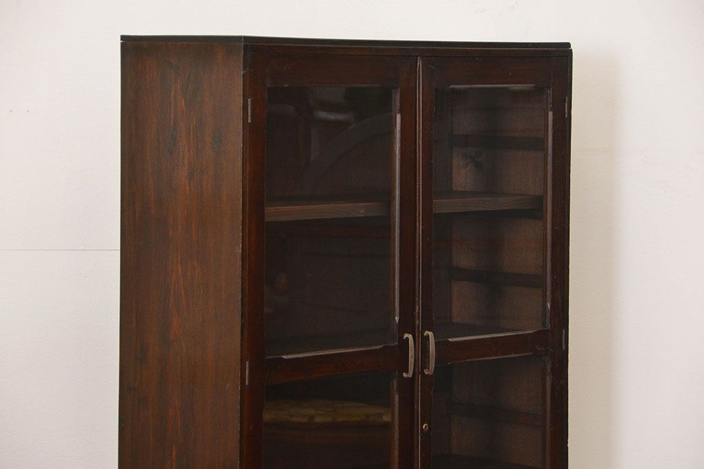 レトロ家具　昭和レトロ 大振りな本箱(収納棚、ブックケース)