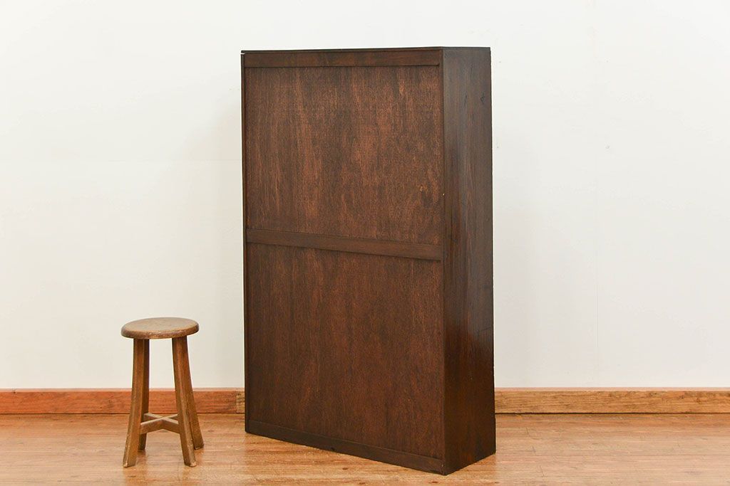 レトロ家具　昭和レトロ 大振りな本箱(収納棚、ブックケース)