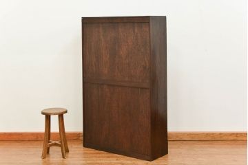 レトロ家具　昭和レトロ 大振りな本箱(収納棚、ブックケース)