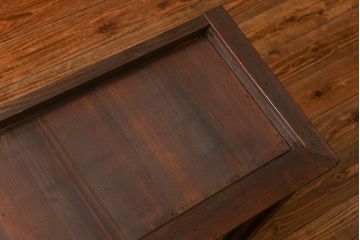 アンティーク家具　アンティーク 味わい深い二段重ね三面ガラスケース(ショーケース、収納棚、飾り棚、陳列棚)