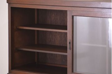 アンティーク家具　アンティーク 小物整理に便利!23杯引き出し収納棚(ガラスケース、薬箪笥)